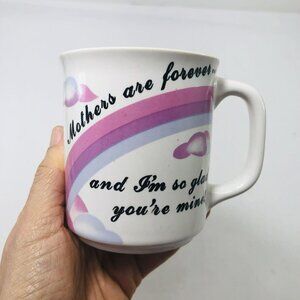 Hol 1985 Mother Day Vintage Mom Mug Message Rainbow Love Forever Appreciation